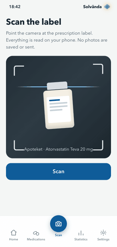 Scan your prescription label